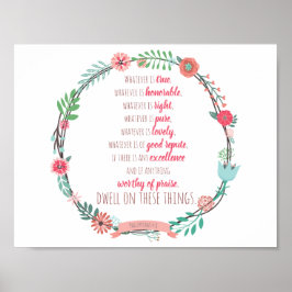 Pôster Philippians 4:8