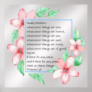 Poster Philippians 4:8