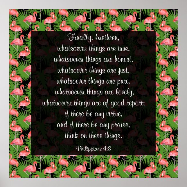 Poster Philippians 4:8 (Frente)