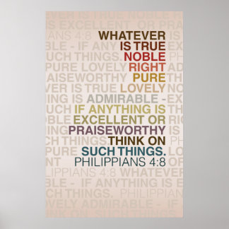 Poster Philippians 4:8