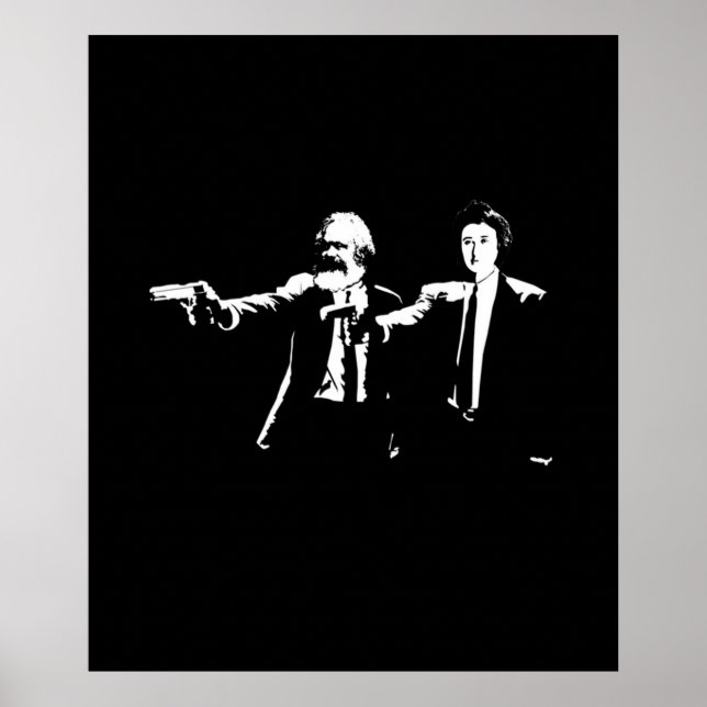 Poster Philo Fiction Karl Marx e Rosa Luxemburg (Frente)