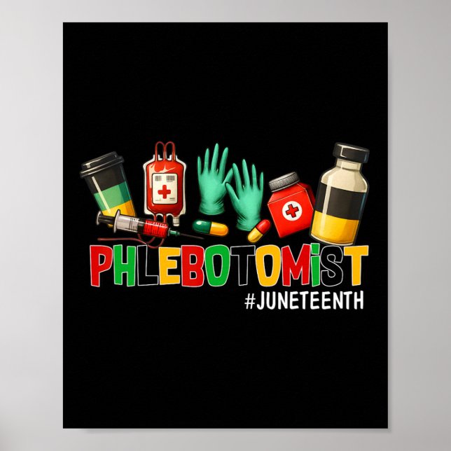 Poster Phlebotomist, 1865, Liberdade 1865 História Negra (Frente)