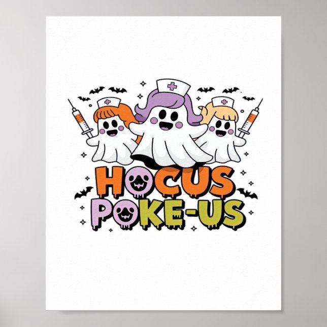 Poster Phlebotomist Halloween Medical Lab Tech Spooky ER (Frente)