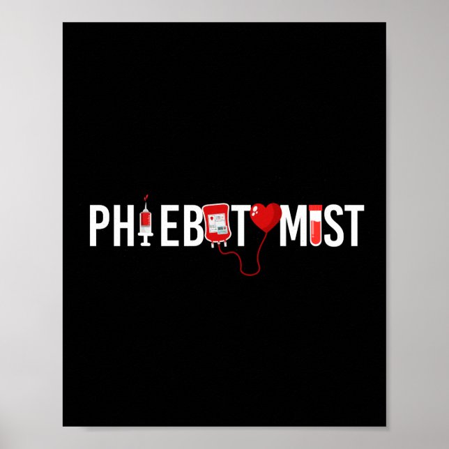 Poster Phlebotomist Phlebotomy Phlebotomist (Frente)