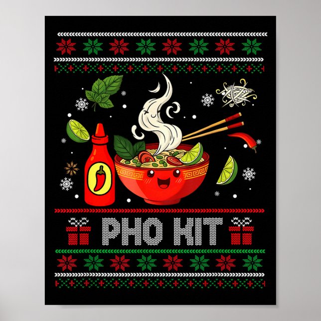 Poster Pho Kit Apparel Ugly Xmas Pajamas Matching Family  (Frente)