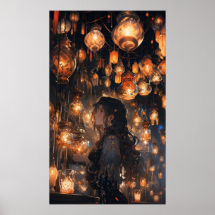 Poster Phoebe no Hall dos Lanternas - Ultra alta