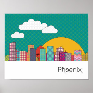 Poster Phoenix, Skyline Arizona