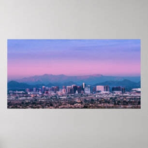 Pôster Phoenix Skyline Pink Twilight