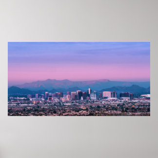 Pôster Phoenix Skyline Pink Twilight
