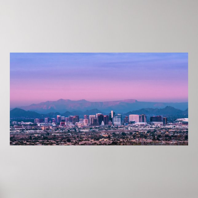 Pôster Phoenix Skyline Pink Twilight (Frente)