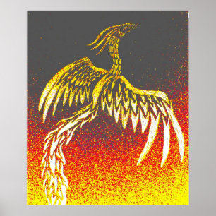Pôster Phoenix tribal