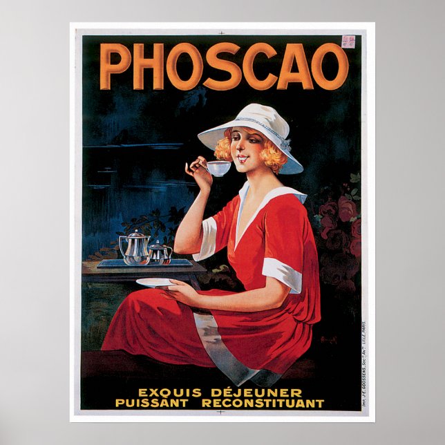 Poster Phoscao Vintage Chocolate Beba Arte (Frente)