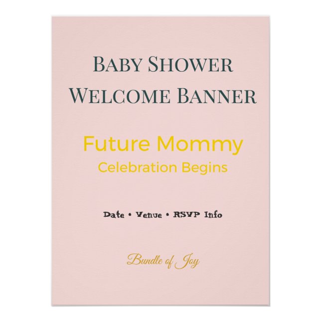 Pôster Photo Backdrop Family Gathering Keepsake | Elegant (Frente)