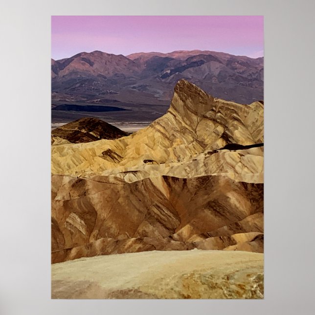 Poster Photo Death Valley Zabriskie Point (Frente)