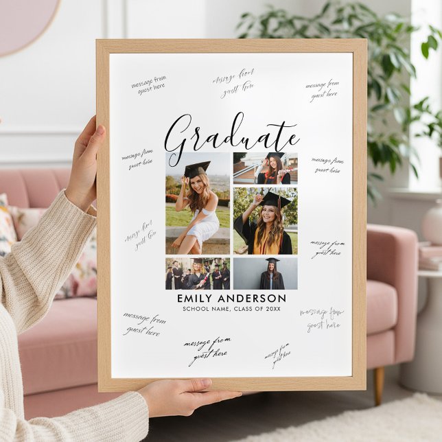 Poster Photo Graduation Guest Signature (Criador carregado)