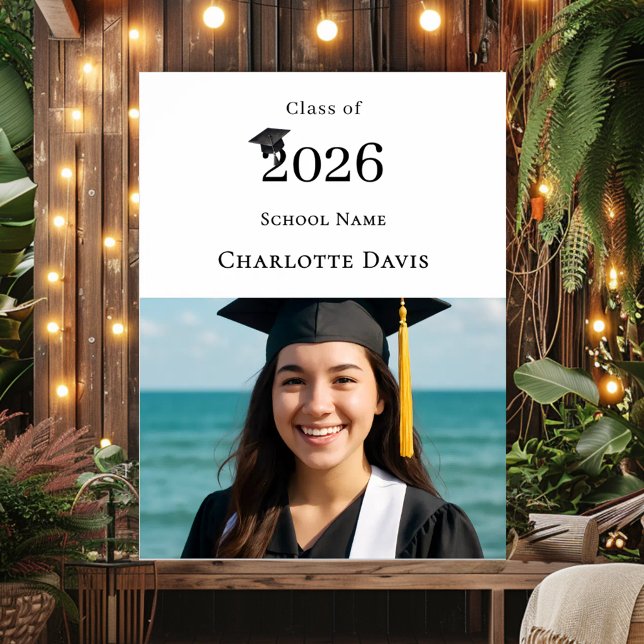 Poster Photo modern Graduation Party welcome (Criador carregado)