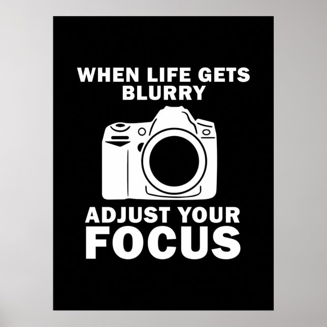 Poster Photographer Adjust Your Focus (Frente)