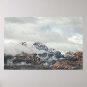 POSTER PHOTOGRAPHY OF MOUNTAIN RANGE DURING DAYTIME