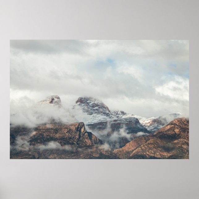 POSTER PHOTOGRAPHY OF MOUNTAIN RANGE DURING DAYTIME (Frente)