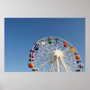 Poster Photography of worms eye ferris wheel