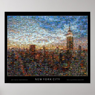 Pôster Photomosaic of New York