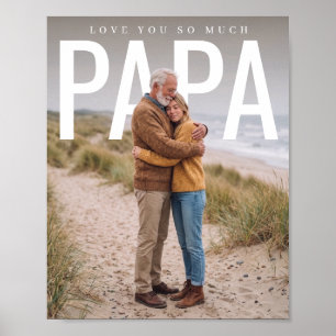 Poster PhotoPop Ama Você Muito Papai Foto