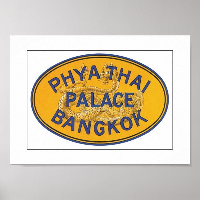 Poster Phya Thai Palace Bangkok (canvas) (Frente)