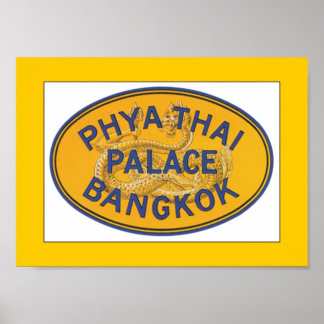 Poster Phya Thai Palace Bangkok (fronteira) (Frente)