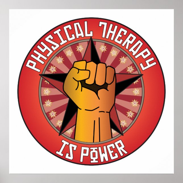 Poster Physical Therapy Is Power (Frente)