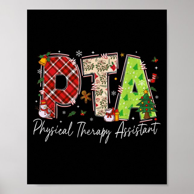 Poster Physical Therapy Therast Istant Pta Santa Christma (Frente)