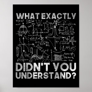 Poster Physics Gift Science cita Black Uni Adult Click F