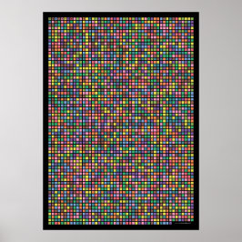 Poster Pi à casa decimal 3.141