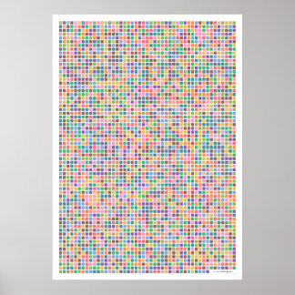 Poster Pi art - Pi à casa decimal 3.141