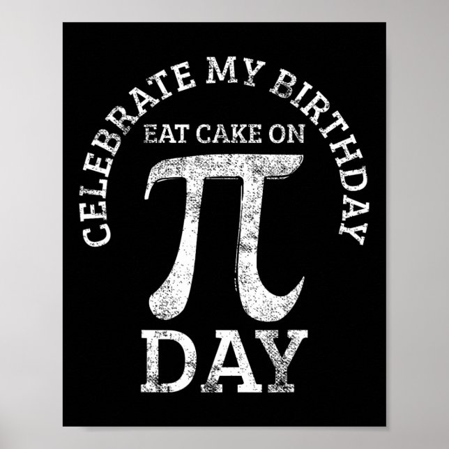 Poster Pi Birthday Math Day Vintage (Frente)