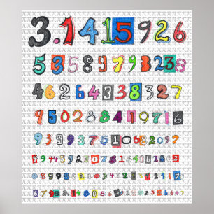 Poster Pi Colorida