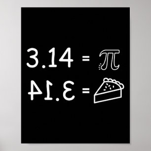Poster Pi Conspiração Diversão Pi Dia Matemática
