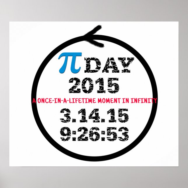 Poster Pi Day 2015: Celebre o infinito! (Frente)