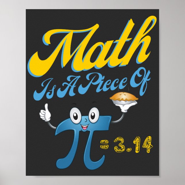 Poster Pi Day 2023 Matemática É Uma Peça De Matemática Pi (Frente)