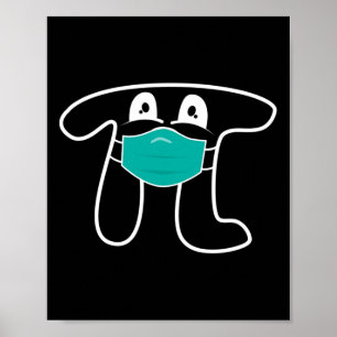 Poster Pi Day 2025 Pi Vestindo Camisa De Matemática Másca