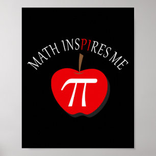 Poster Pi Day 3.14 Engraçado Matemática Me Inspira
