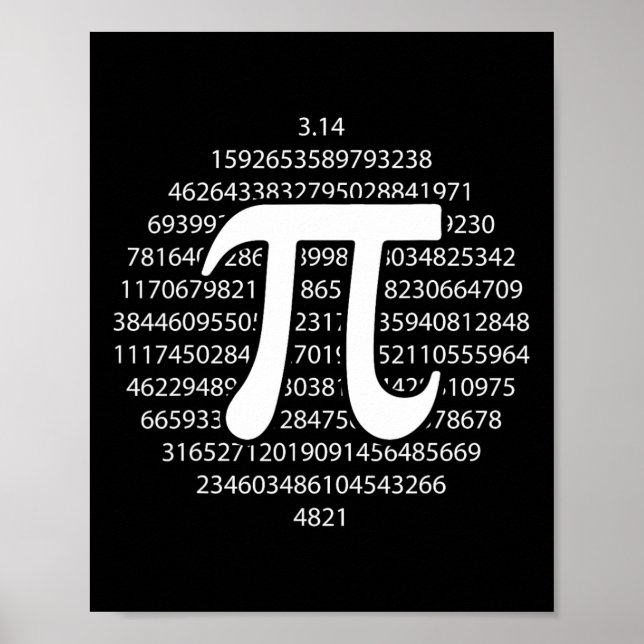 Poster Pi Day 3.14 Pi Day Engraçado Matemática Pão Feliz  (Frente)