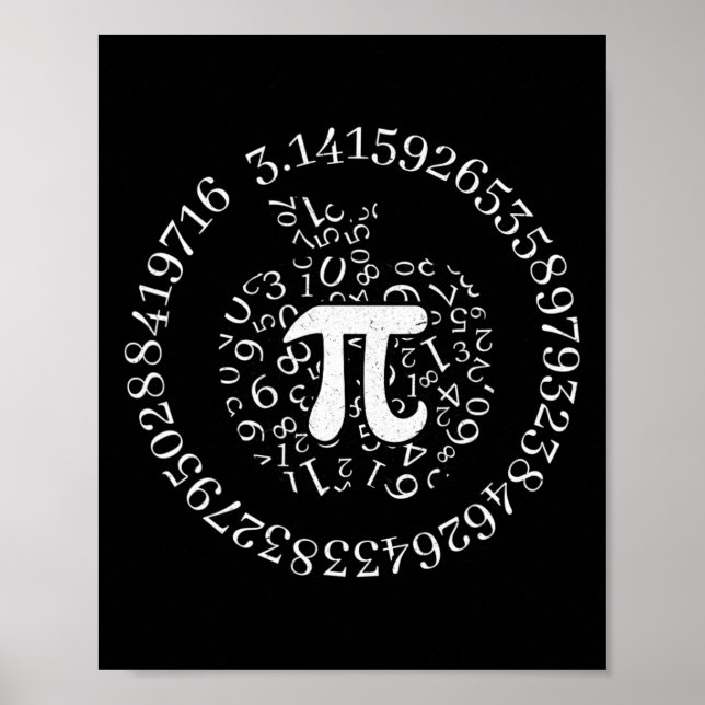 Poster Pi Day Apple Graphic Cute Engraçado Matemática Sob (Frente)