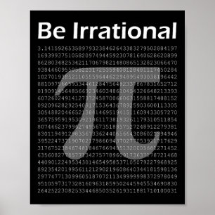 Poster Pi Day Engraçado Nerd De Matemática Pi Tee Ser Irr