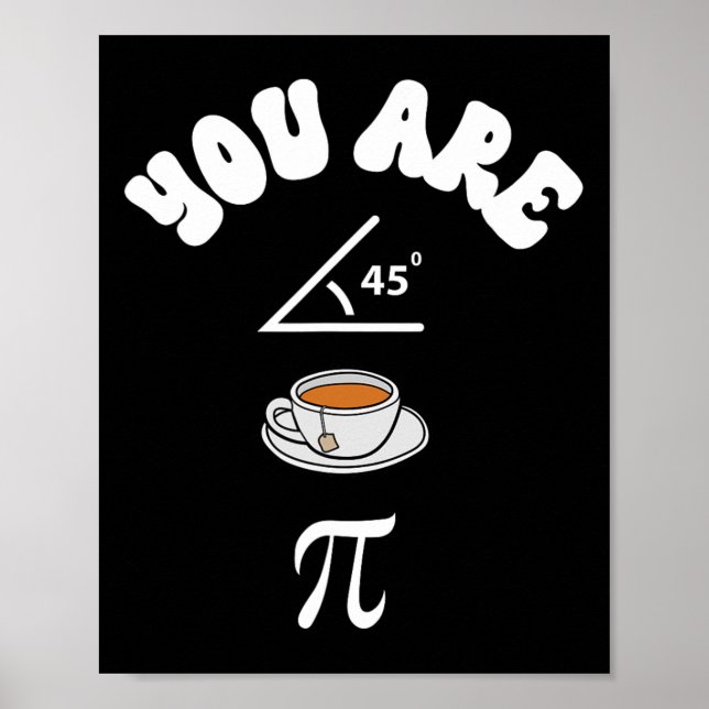 Poster Pi Day Engraçado Professora De Matemática Aguda Ch (Frente)