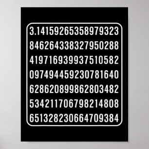 Poster Pi Day Grego Números De Pi Grego Nerd Ge Amantes D