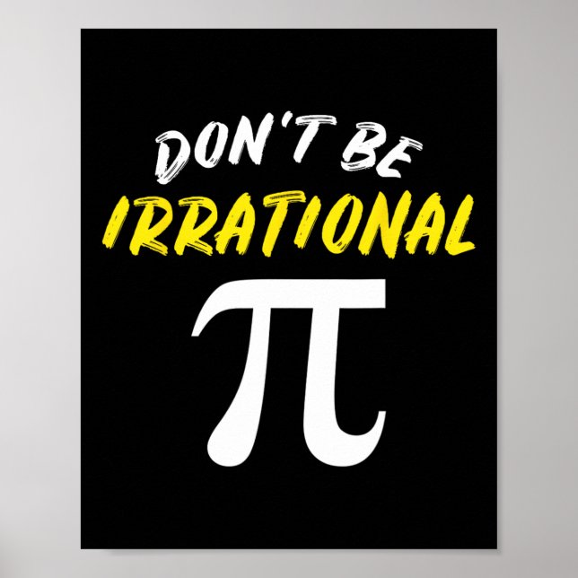 Poster Pi Day Math Science Engraçado Professor Dotado Men (Frente)