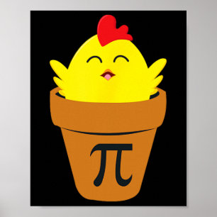 Poster Pi Day Math T Shirt Engraçado Pote De Frango T Shi