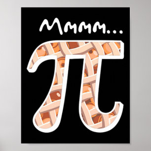 Poster Pi Day Mmm Pi Shirt Engraçado Mmmm Pi Pi Na Pie