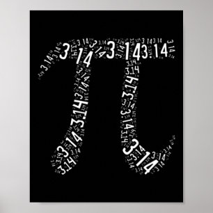 Poster Pi Day - Nerd - Love Math Pi Symbol - Kids