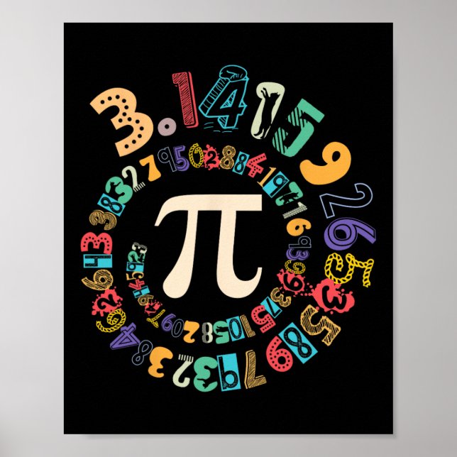 Poster Pi Day Vintage Número 3 (Frente)